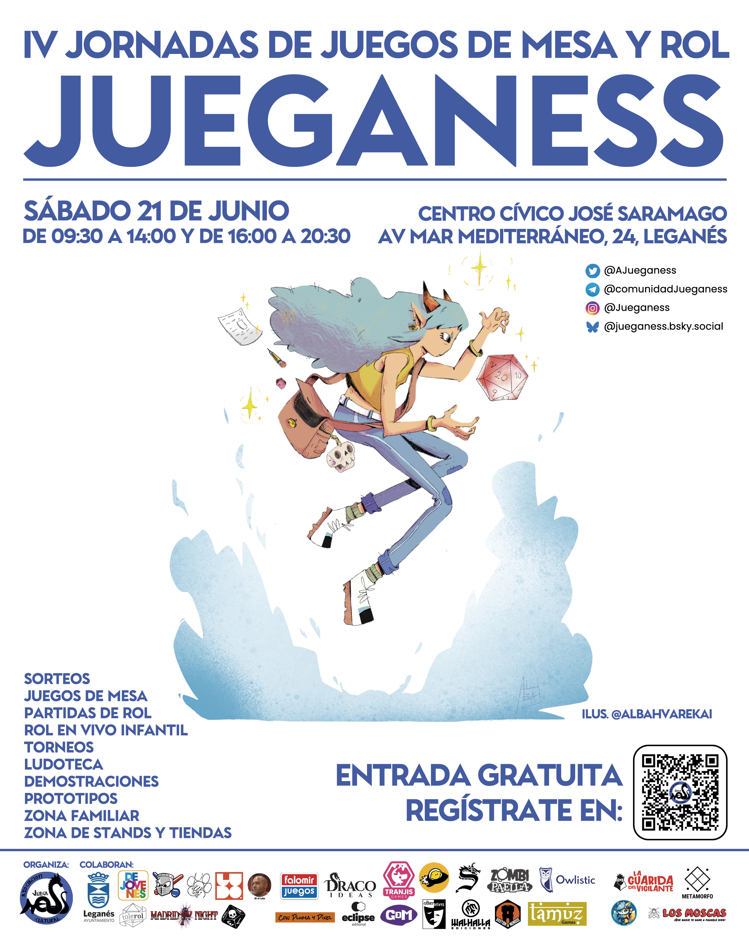 Cartel de las IV jornadas Jueganess