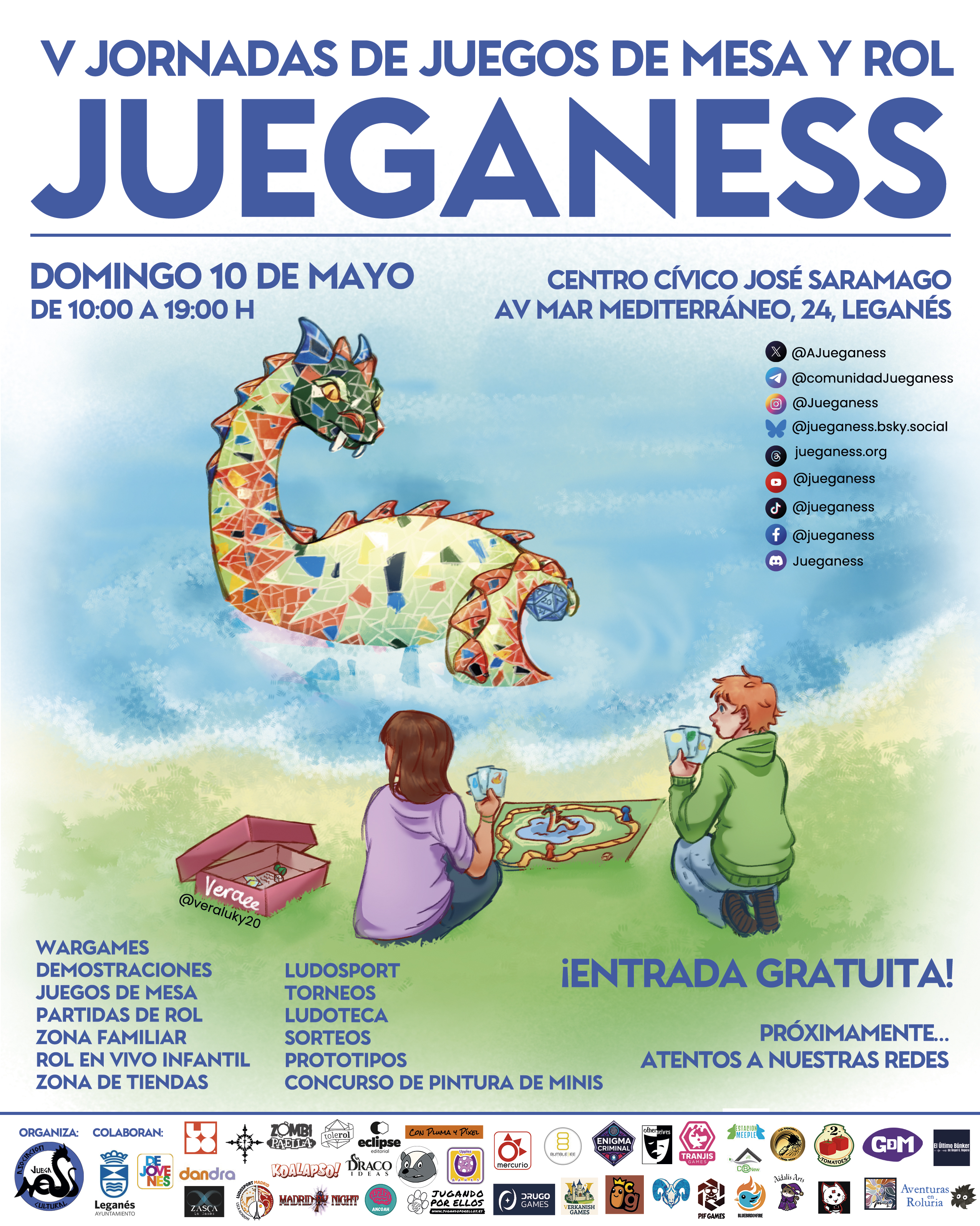 Cartel de las V jornadas Jueganess